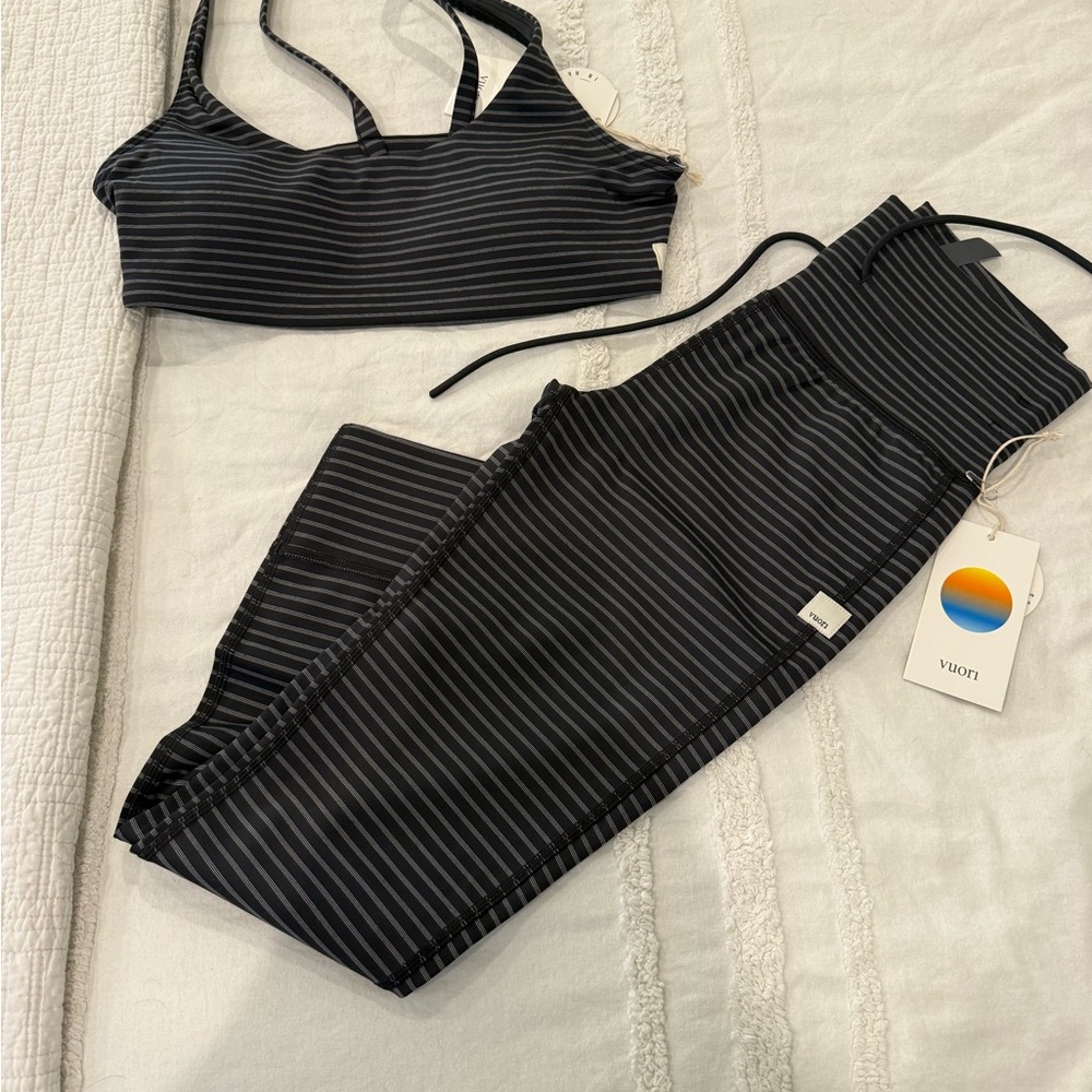 Vuori Striped Activewear Set
